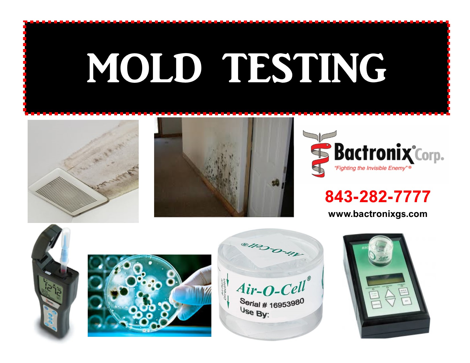 Mold Testing, Lab Certified Results